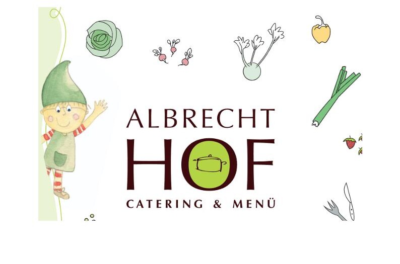 es ist das Logo des Albrechtshofs zu sehen