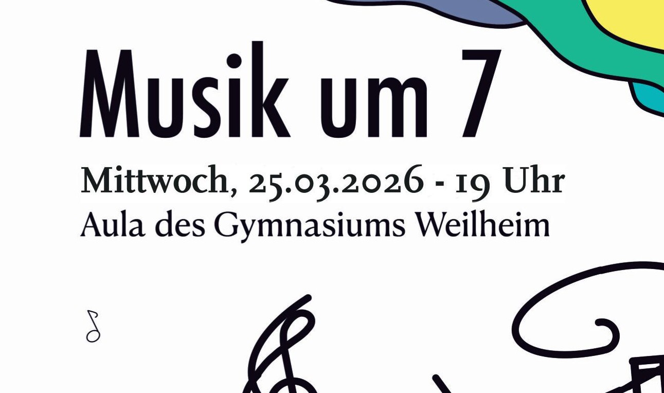 Ein Plakat mit der Einladung zum  Konzert am 28.1. um 19 Uhr in der Aula