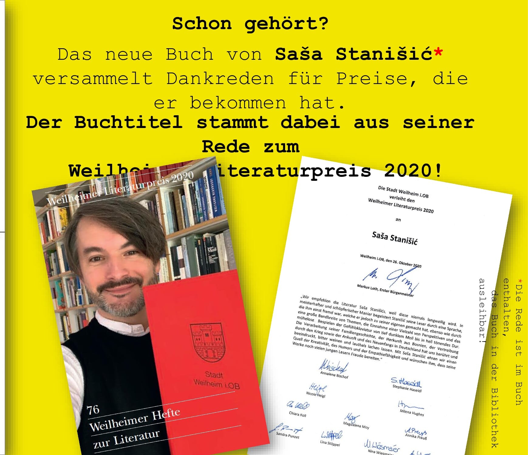 Mehr Informationen zu Sasa Stanisics neuem Buch
